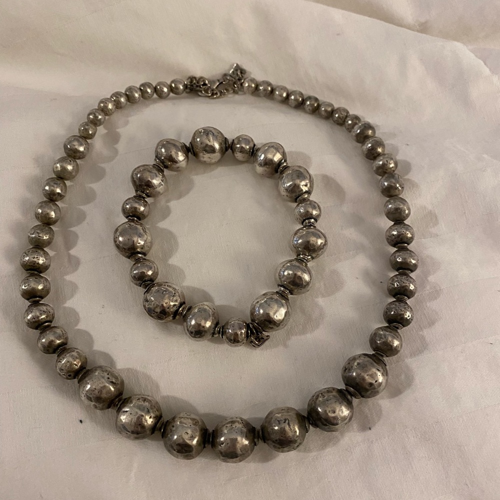 Silpada Sterling Silver Atmospheric Necklace with matching bracelet